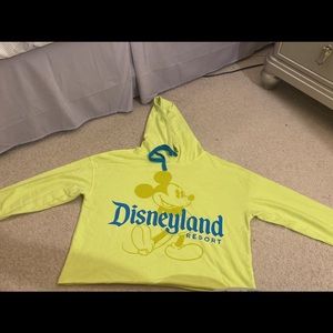 Disney land resort cropped hoodie